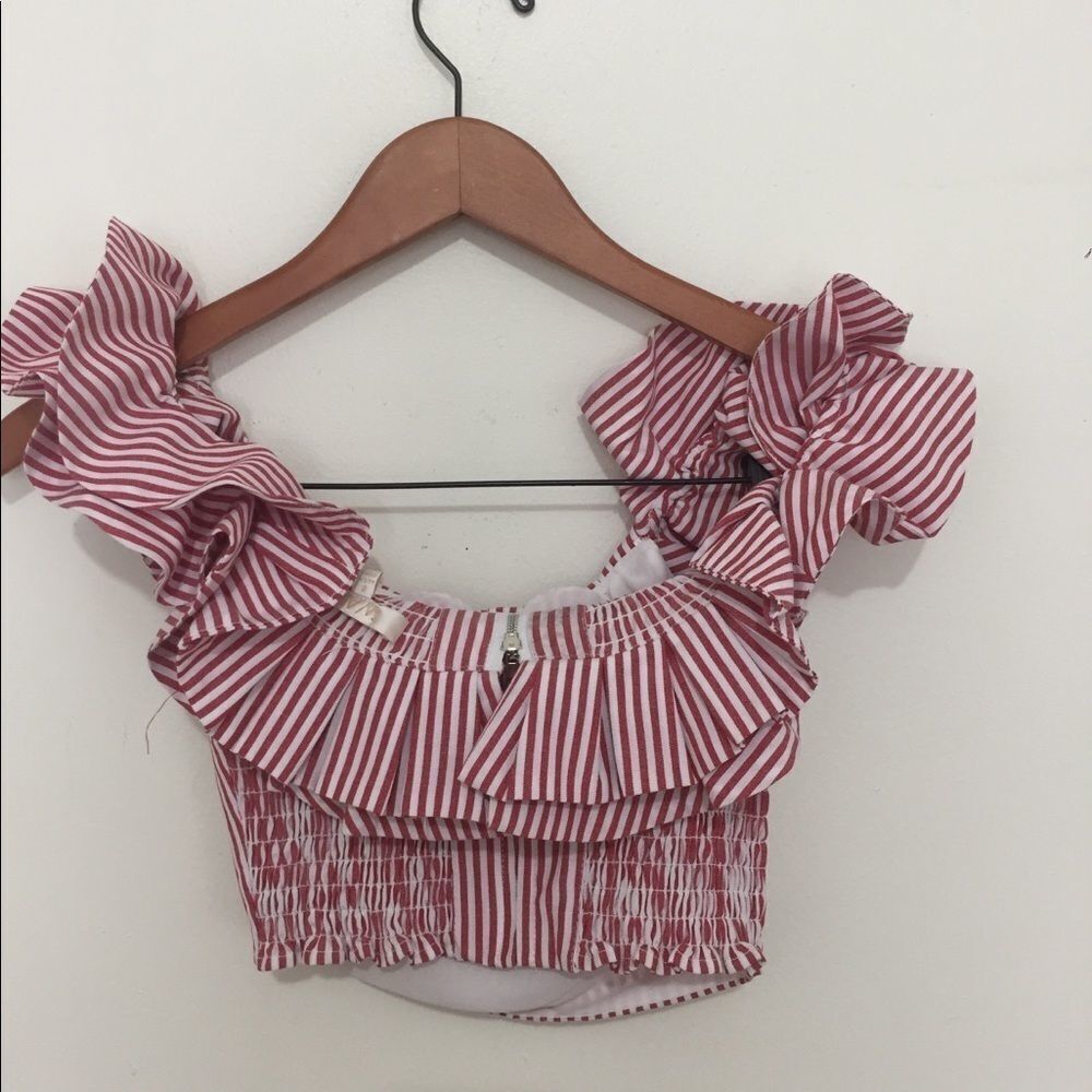 ‎Wayf Off The Shoulder ruffle top - Picture 3 of 4